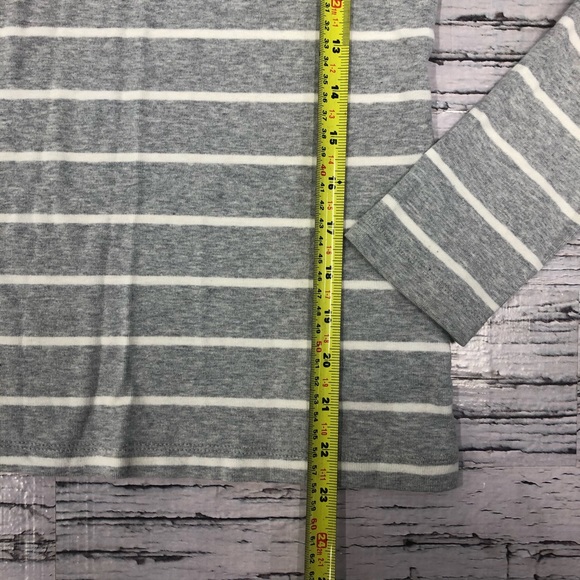 Tommy Hilfiger Sweater White / Gray Striped Size S - Picture 4 of 5